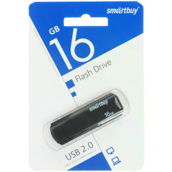 Флеш-память USB 16 Gb Smartbuy CLUE Black (SB16GBCLU-K)