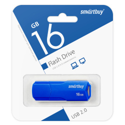 Флеш-память USB 16 Gb Smartbuy CLUE Blue (SB16GBCLU-BU)