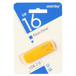 Флеш-память USB 16 Gb Smartbuy CLUE Yellow (SB16GBCLU-Y)