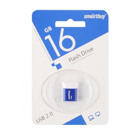 Флеш-память USB 16 Gb Smartbuy LARA Blue (SB16GBLARA-B)
