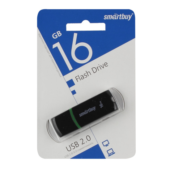 Флеш-память USB 16 Gb Smartbuy Paean Black (SB16GBPN-K)