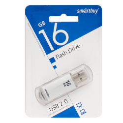 Флеш-память USB 16 Gb Smartbuy V-Cut Silver (SB16GBVC-S)