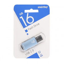 Флеш-память USB 16 Gb Smartbuy V-Cut Blue (SB16GBVC-B)