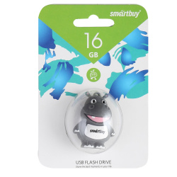Флеш-память USB 16 Gb Smartbuy Wild series Hippo (SB16GBHip)