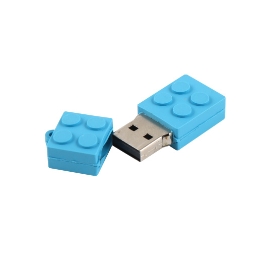 Флеш-память USB 16 Gb 211554/1 КОКОС Лего голубой