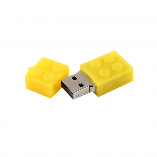 Флеш-память USB 16 Gb 211554/3 КОКОС Лего желтый
