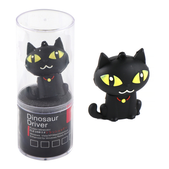 Флеш-память USB 16 Gb 211558/1 КОКОС Cat желтоглазый