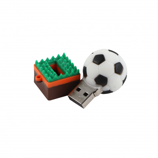 Флеш-память USB 16 Gb 211559 КОКОС Мяч футбольный на траве