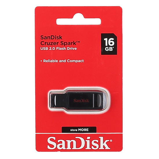 Флеш-память USB 16 Gb SanDisk CZ61 Cruzer Spark, Black