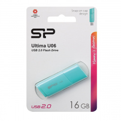 Флеш-память USB 16 Gb Silicon Power Ultima U06, Бирюзовый
