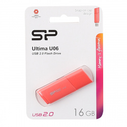 Флеш-память USB 16 Gb Silicon Power Ultima U06, Розовый