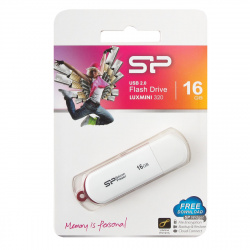 Флеш-память USB 16 Gb Silicon Power Luxmini 320 White