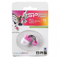 Флеш-память USB 16 Gb Silicon Power Touch T07 pink