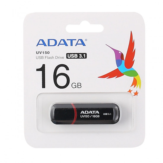 Флеш-память USB 16 Gb  A-DATA UV150, USB 3.0, Черный