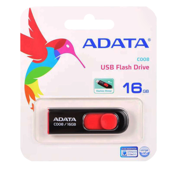 Флеш-память USB 16 Gb A-DATA Classic C008, Черный