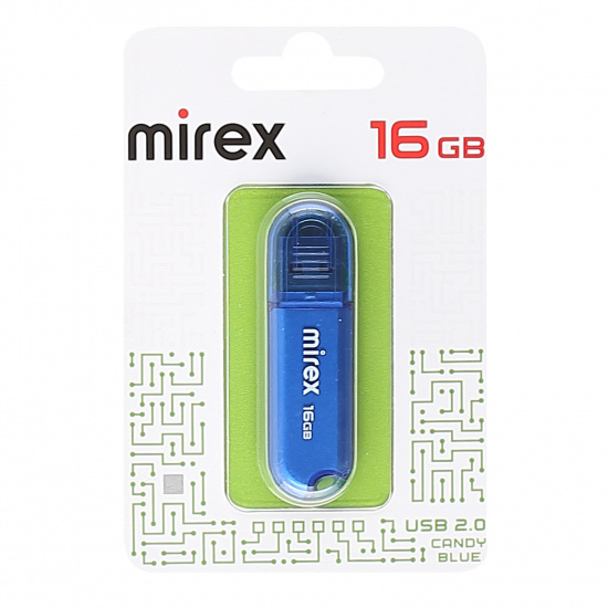 Флеш-память USB 16 Gb Mirex Candy USB 2.0, Синий