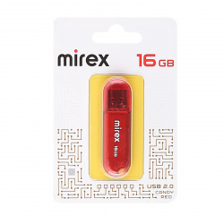 Флеш-память USB 16 Gb Mirex Candy USB 2.0, Красный