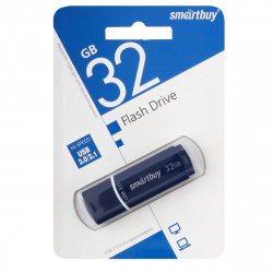 Флеш-память USB 32 Gb Smartbuy Crown Blue (SB32GBCRW-Bl) USB 3.0