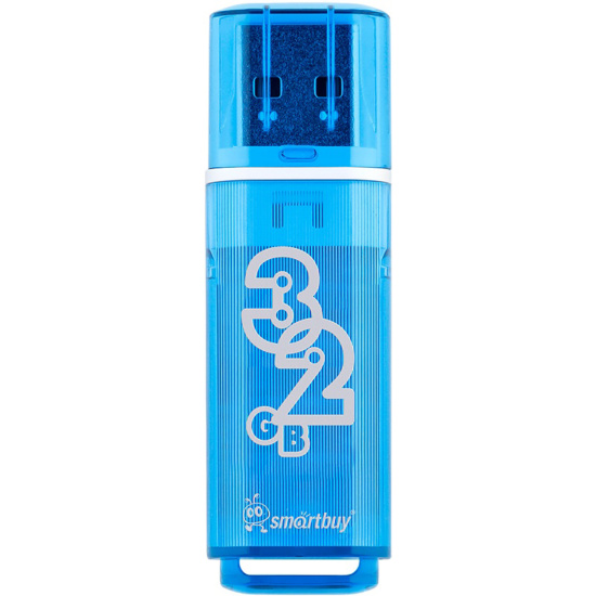 Флеш-память USB 32 Gb Smartbuy Glossy series Blue