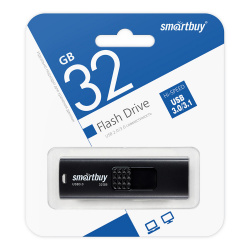 Флеш-память USB 32 Gb SmartBuy Fashion Black (SB032GB3FSK) USB 3.0