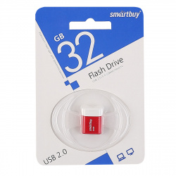 Флеш-память USB 32 Gb Smartbuy Lara Red (SB32GBLARA-R)