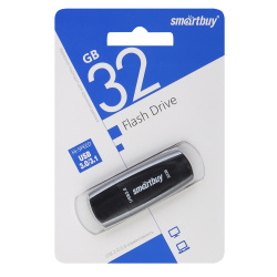 Флеш-память USB 32 Gb Smartbuy Scout Black USB 3.0/3.1 (SB032GB3SCK)