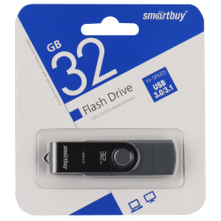 Флеш-память USB 32 Gb Smartbuy Twist Dual Type-C/Type-A (SB032GB3DUOTWK) USB 3.0