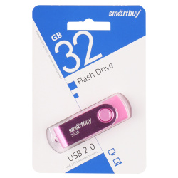 Флеш-память USB 32 Gb Smartbuy Twist Pink (SB032GB2TWP)