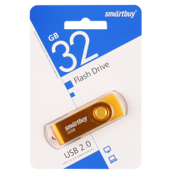 Флеш-память USB 32 Gb Smartbuy Twist Yellow (SB032GB2TWY)