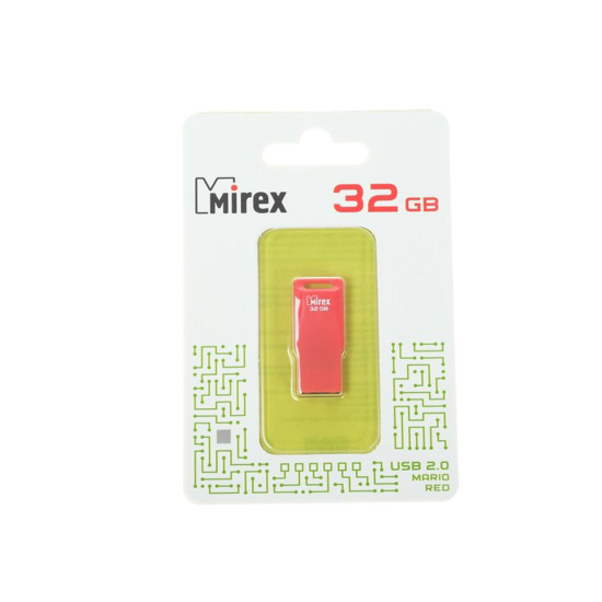 Флеш-память USB 32 Gb Mirex MARIO RED, красный