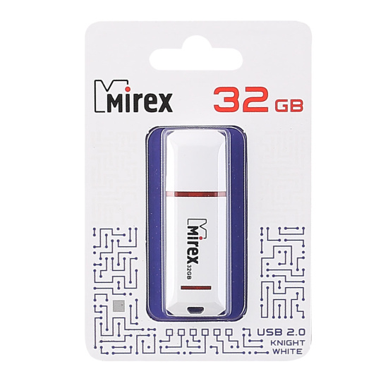 Флеш-память USB 32 Gb Mirex Knight, белый