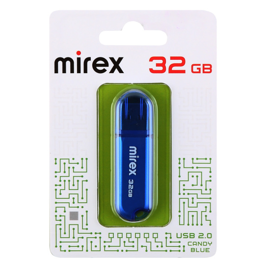 Флеш-память USB 32 Gb Mirex CANDY BLUE, синий