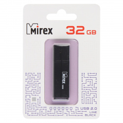 Флеш-память USB 32 Gb Mirex Line Black, черный