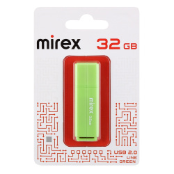 Флеш-память USB 32 Gb Mirex Line Green, зеленый