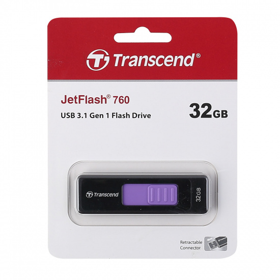 Флеш-память USB 32 Gb Transcend Jet Flash 760(FD-32Gb/SF760) USB 3.0           