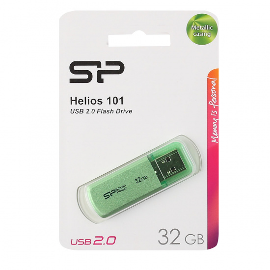 Флеш-память USB 32 Gb Silicon Power Helios 101 green