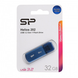 Флеш-память USB 32 Gb Silicon Power Helios 202 blue, USB 3.2
