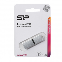 Флеш-память USB 32 Gb Silicon Power Luxmini 710 silver