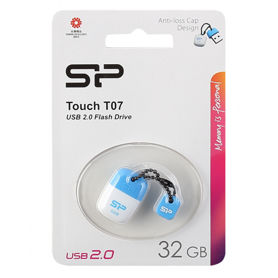 Флеш-память USB 32 Gb Silicon Power Touch T07 blue