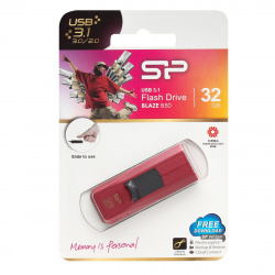 Флеш-память USB 32 Gb Silicon Power Blaze B50 Red Carbon USB 3.0