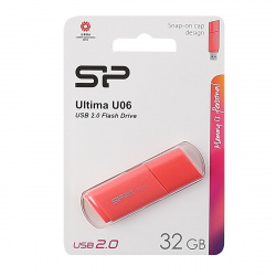 Флеш-память USB 32 Gb Silicon Power Ultima U06 Коралловый