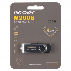 Флеш-память USB 32 Gb HIKVision M200S U3, USB 3.0, Черный/Серебристый