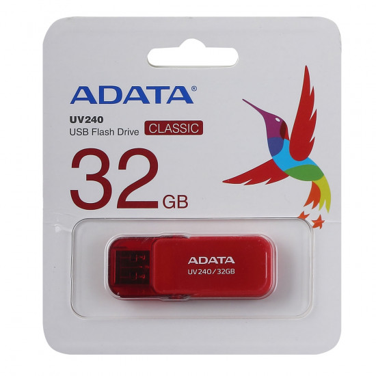 Флеш-память USB 32 Gb A-DATA UV240 красный