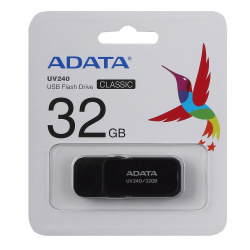 Флеш-память USB 32 Gb A-DATA UV240 черный