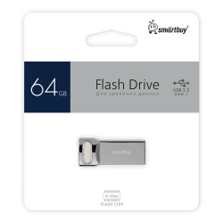 Флеш-память USB 64 Gb Smartbuy Metal M2 (SB64GBM2) USB 3.0