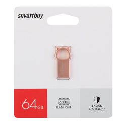 Флеш-память USB 64 Gb Smartbuy Metal MC5 Kitty Pink (SB064GBMC5)