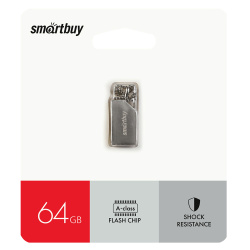 Флеш-память USB 64 Gb Smartbuy Metal MU30 (SB064GBMU30)