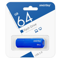 Флеш-память USB 64 Gb Smartbuy CLUE Blue (SB64GBCLU-BU)