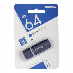 Флеш-память USB 64 Gb Smartbuy Crown Blue (SB64GBCRW-Bl) USB 3.0