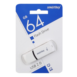 Флеш-память USB 64 Gb Smartbuy Paean White (SB64GBPN-W)
